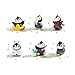 Siluyado Penguin Cake Topper - 6 Miniature Penguin Figurines for Kids' Birthday Parties & Winter Themed Cakes