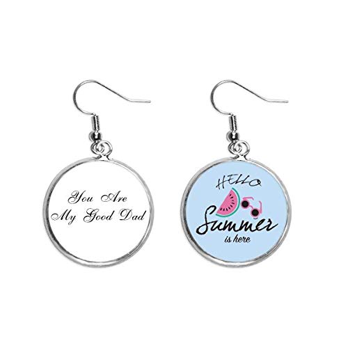 Pendientes de sandía en el lóbulo para un look festivo de verano