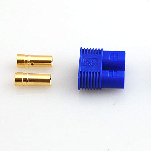 Miniatura 4 de Conector estilo EC3 macho/hembra 0.138 in Gold Bullet Plug Pack de 10 pares