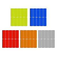 CVDYWDJIE 50 Stück Reflektierende Aufkleber, Reflektierende Streifen Für Kinderwagen, Selbstklebende Reflektierende Aufkleberdekoration, Multifunktionale Reflektierende Aufkleber