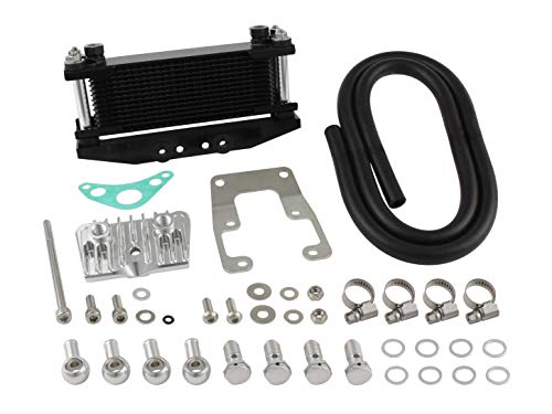 シフトアップ オイルクーラーキット シリンダー上取り付けタイプ MONKEY/ゴリラ ブラックコア/シルバーパイプ 205246-63