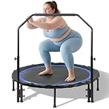 Foldable Mini Trampoline Load 330lbs, 48' Rebounder...