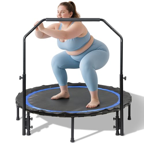 Foldable Mini Trampoline Load 330lbs, 48' Rebounder...