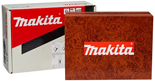 Preisvergleich Produktbild Makita 12 tlg. 1 / 4' Fräskopfset im eleganten Holzkoffer