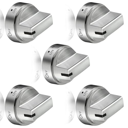 Mando de cocina WB03X24818 perillas de estufa repuesto compatible AP5989029 set de 5 piezas 5