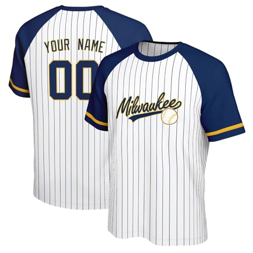 Image of ANTKING T-Shirt Custom Name Number Crewneck Short Sleeve for Men Youth Gifts