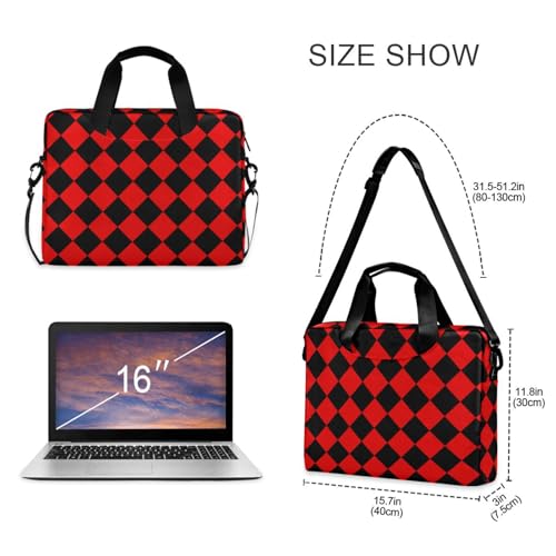 Maletín para portátil 15.6 pulg rojo y negro miniatura 5