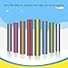 24PCS A4 Colour Overlay For Dyslexia, Dyslexia Reading Overlays Aid, Guided Reading Overlays Strips, Dyslexia Overlays for Reading Aids, Visual Stress, Irlens Syndrome, and ADHD(Multicolor)