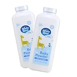 White Rain Pure Cornstarch Baby Powder Talc-Free, 10 oz, Pack of 2 - Natural Moisture Absorption with Vitamin E, Gentle Body Powder for Women, Babies & Sensitive Skin, Free of Parabens & BPA
