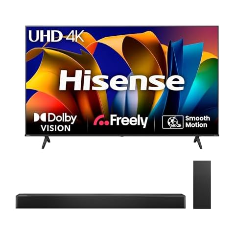 Hisense 43E6NTUK TV with HS2100 Soundbar Bundle Cover
