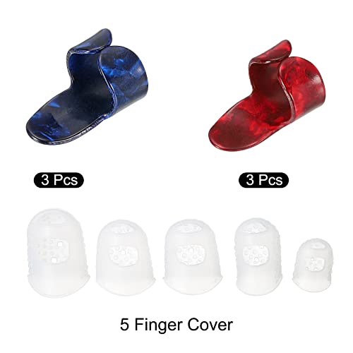 sourcing map Réglable Pouce Médiators Doigt Médiators Instrument Accessoires pour Guitare 1 Set - Les Beatles, Paul McCartney, John Lennon, RIngo Starr, George Harrison sourcing map Réglable Pouce Médiators Doigt Médiators Instrument Accessoires pour Guitare 1 Set – Image 4