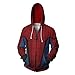 Produktbild Zhangjianwangluokeji Weit Weg von zu Hause Spider Peter Parker Kostüm Halloween-Spiel Cosplay Zip Up Hoodie Jacke (XL, Stil 4)
