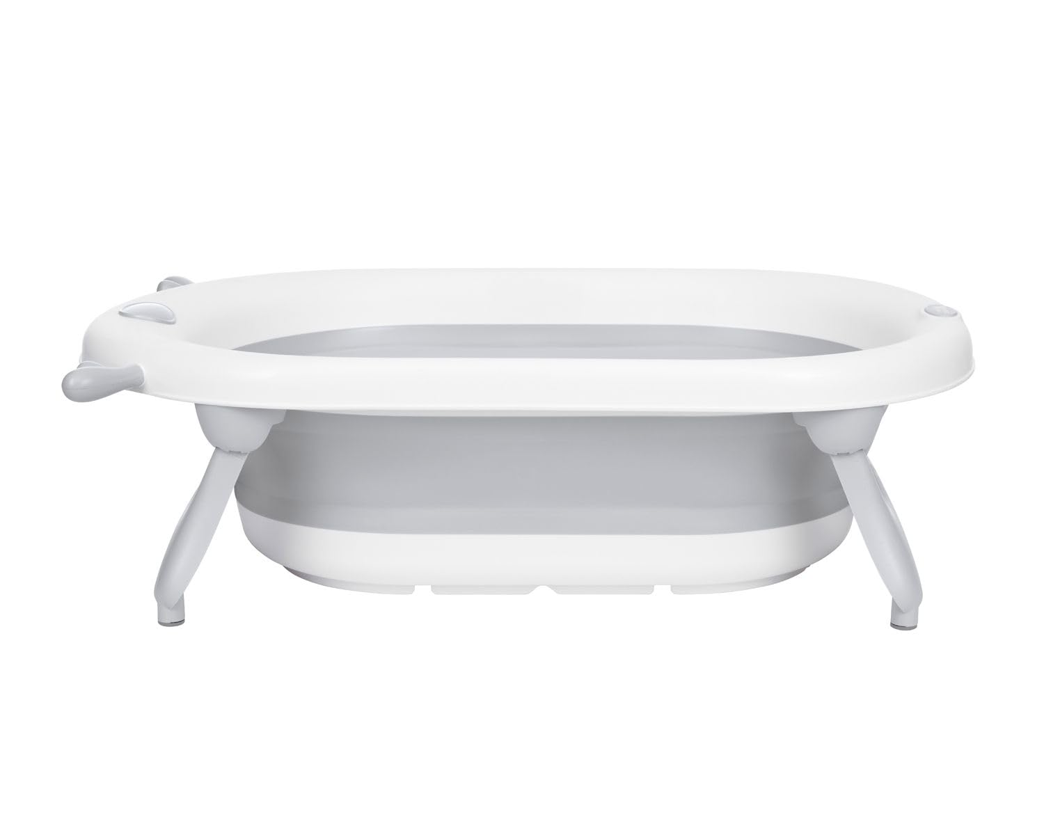Kikkaboo, bagnetto pieghevole, Foldy, scarico dell'acqua, facile da pulire, colorazione:grigio