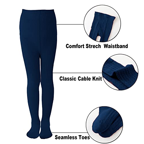 EPEIUS Meninas Meia-Calça de Malha Grossa, Meia-Calça de Algodão Quente, Meia-Calça, Uniforme Escola