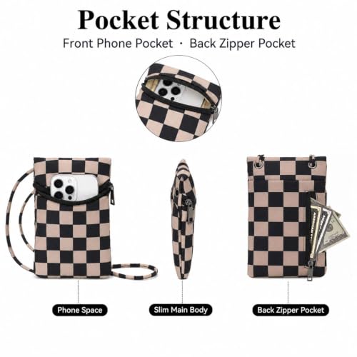 Image of Small Crossbody Women Cell Phone Purse Wallet Bag With Shoulder Strap