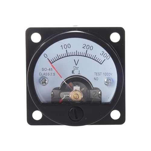 Voltmètre analogique AC 0-300V avec cadran à pointeur pour mesure précise de tension