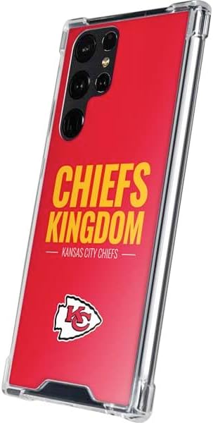 Skinit Clear Phone Case Compatible with Galaxy S24 Ultra - Officially Licensed NFL Kansas City Chiefs Team Motto Design