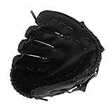 Baseball Handschuh, Baseball Glove, Erwachsenen Linkshänder Baseballhandschuh Zubehör, Verdicken Dauerhaft Softballhandschuhe für die Ausübung des Trainingswettbewerbs (Schwarz)
