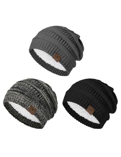 Image of Durio Winter Hats for Women Cable Knit Beanie Soft Womens Beanies Thick Winter Hat