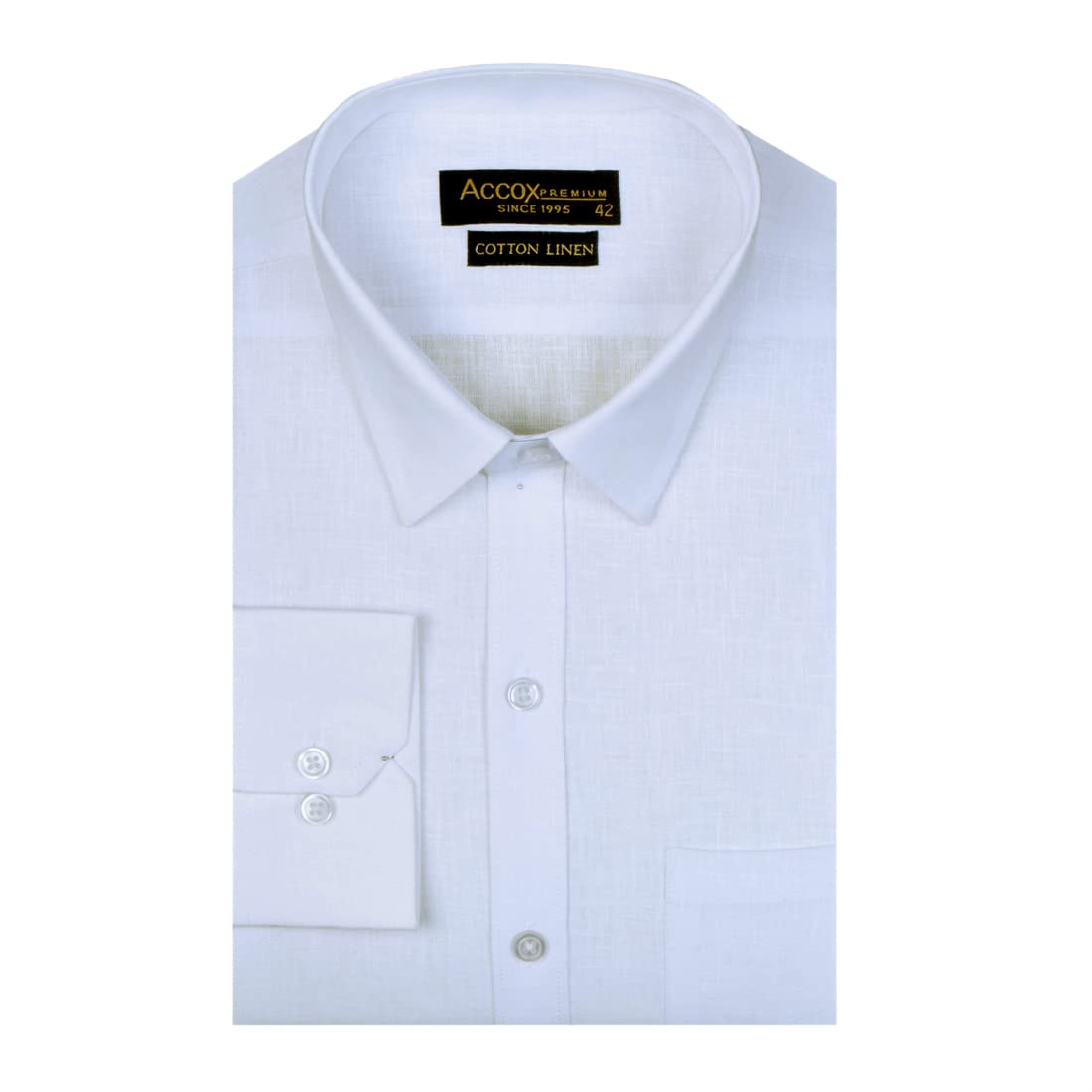ACCOX Men's Long Full Sleeves Regular Fit Cotton Linen Formal Plain Shirts(GCR55) - Review, Price and Buying Guide