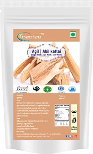 Neotea Akil Kattai | Premium Natural Fragrant Wood | Traditional Aromatic Wood for Pooja, Meditation, Home Fragrance & Spiritual Rituals | Pure and Natural 100 GM