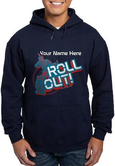 CafePress Custom Personalized Roll Out Sweatshirt Men's Light Regular Fit Hooded Sweatshirt