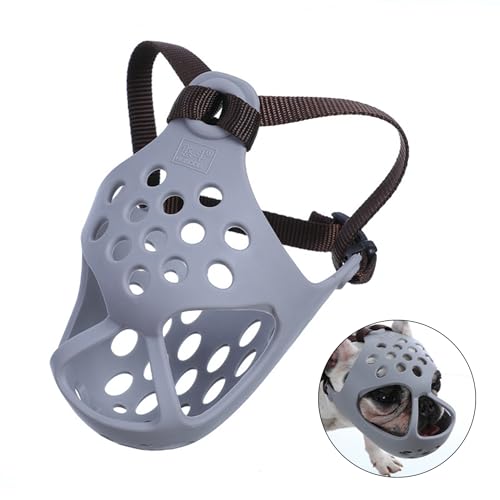 PETCUTE Dog Muzzle for Medium Dogs,Muzzle for Large Dogs,Soft Basket Muzzle Anti Biting Barking Chewing,Breathable Adjustable Pet Muzzle for Medium Large Dogs,Suitable for Grooming Trimming Training
