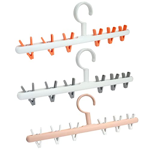 Roellgs Paquete de 3 perchas para secadora de calcetines, perchas...