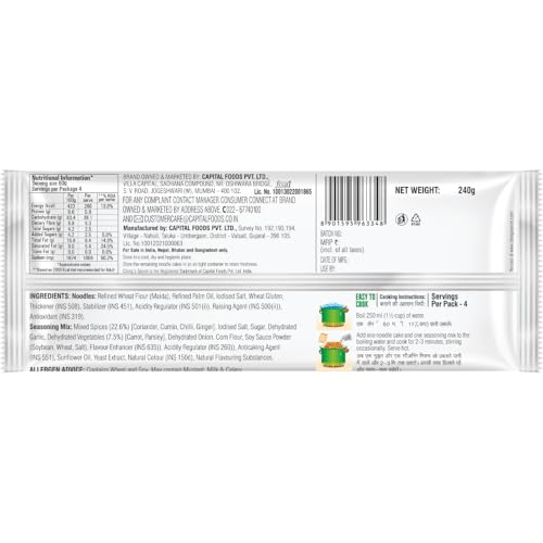 Image of Ching's Secret Manchurian Instant Noodles, Desi Chinese Noodles, Vegetarian, 240g (Pack of 3)