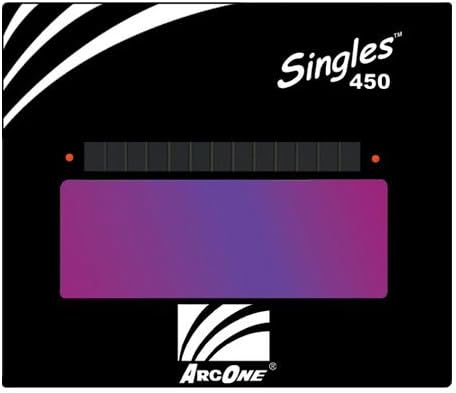 ArcOne S450-12 Horizontal Single Auto-Darkening Filter for Welding, 4 x 5", Shade 12