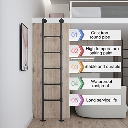 Escalera de escape y litera de metal resistente para interiores, exteriores y caravana 4
