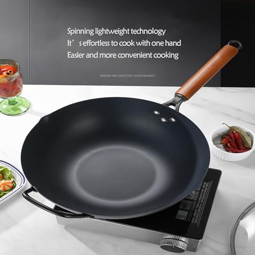 Wok antiadherente con tapa de vidrio y mango desmontable miniatura 3