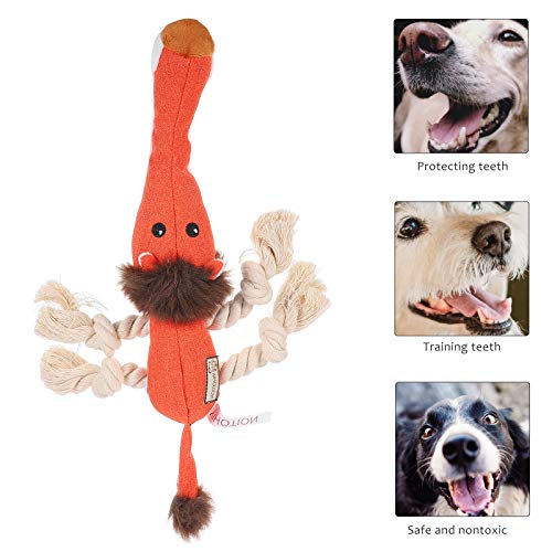 TEHAUX Brinquedo de cachorro que range animal de estimação Cachorro de brinquedo de mascar brinquedo