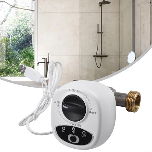 Hasaller Smart WiFi Water Vavle - Control remoto de apagado de gas, válvula de agua WiFi inteligente para temporizador DN15, DN20, DN25 y función de alarma (DN25)