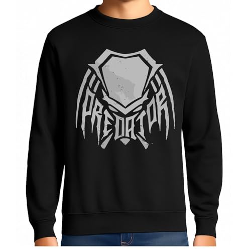 the Fan Tee Sudadera Adulto Sin Capucha de Hombre Peliculas Predator Depredador, Alienígena, Alíen, Extraterrestre, Yautja 004 M