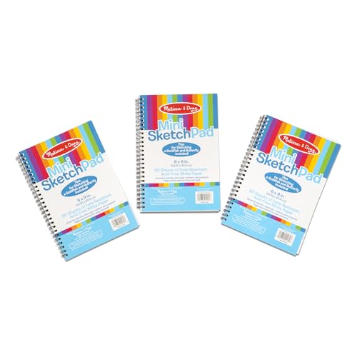 Melissa & Doug Drawing Paper, Sketch Pad, 3-Pack Bundle for Coloring, Writing or Painting (6 x 9 inches) - 50 Sheets Each, Kids Drawing Pad & Art Supplies for Kids Ages 3+ - image 9