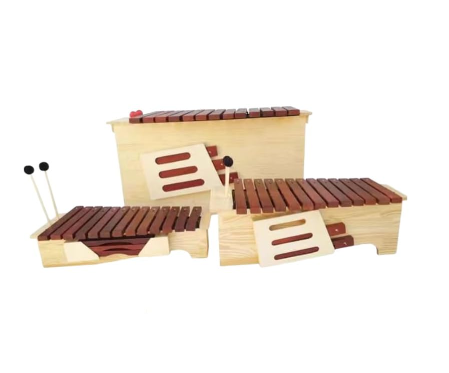 Xylophone 13 tones Complete set includes Treble, midrange and bass tonal modification Box type percussion instrument