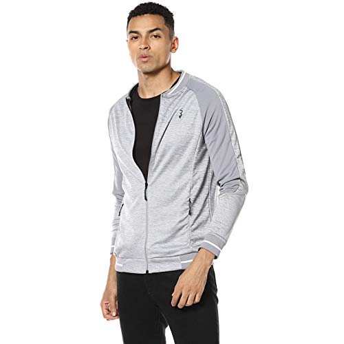 Image of CAHOOT Men Grey Full Sleeve Sports Jacket