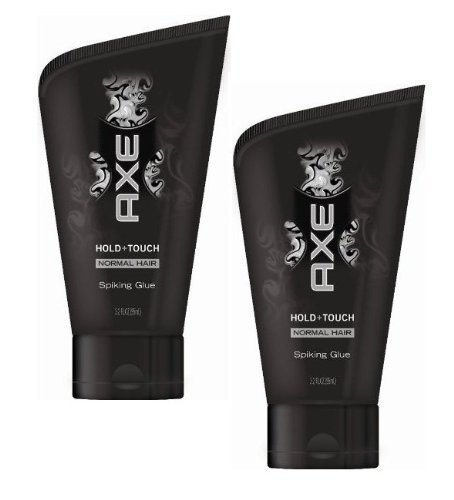 Axe Hold + Touch Spiking Glue, Normal Hair, 3.2 Oz/ 90 g, (2 PACK)
