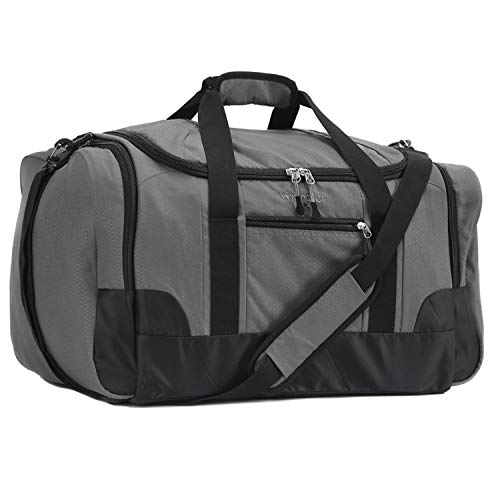 Wrangler Travel Duffel, Gray, 24 Inch 56.6L