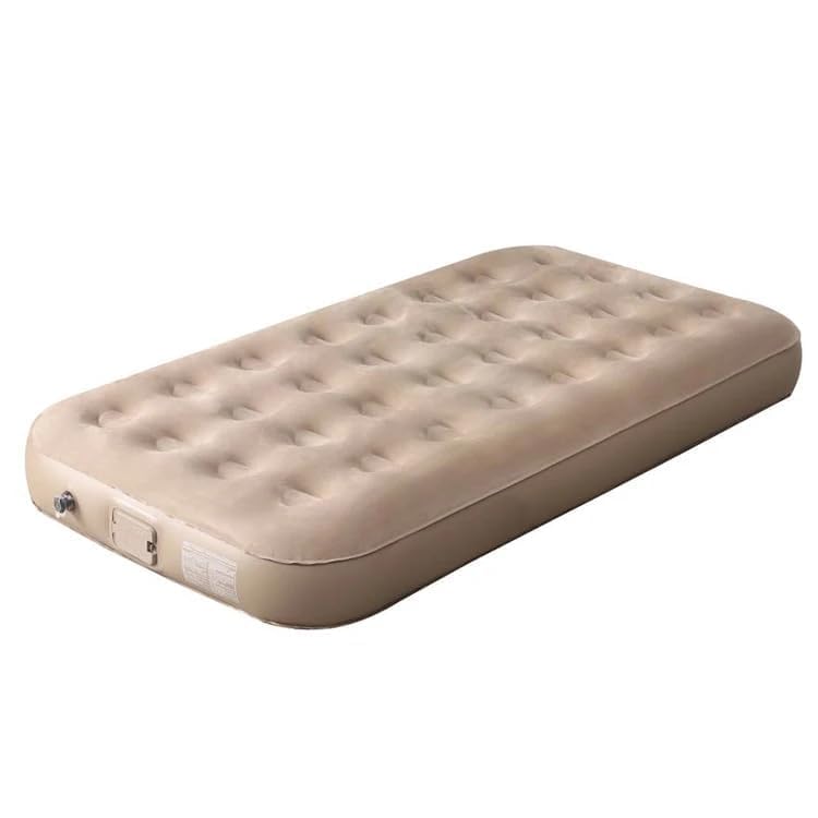 Single Air Bed & Pillow, Self Inflating Mattress Single Air Bed with Built in Pump Airbed Single Mattress Inflatable Bed Blow up Mattress for Camping/Home (1Set)-image-46