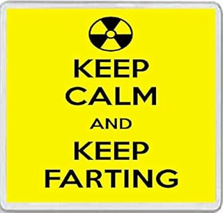 Keep Calm and Keep Farting - Large Square Acrylic Coaster