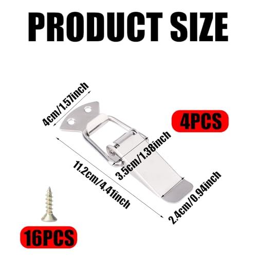 Tinoaly 4 Stk Sofa Verbindungsset, Edelstahl Sofa Verbindungsklammern mit 30 Schrauben Robuste Modulare Couch Clips für Möbel