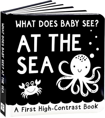 Image of What Does Baby See? - At The Sea (A High Contrast Board Book, Padded)