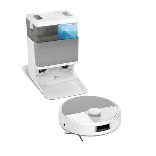 Monitor iRobot Roomba Plus 505 Combo + Stazione AutoWash, Robot Aspirapolvere Lavapavimenti, ClearViewPro LiDAR,DualClean,SmartScrub, Riconoscimento Oggetti, Pulizia a Zone, Controllo Vocale e App, Bianco