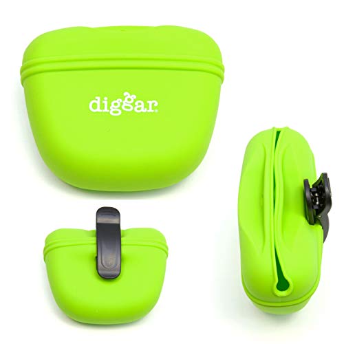 Diggar Silikon Futterbeutel für Hundetraining, Snack Tasche Snackbeutel (grün) Cover