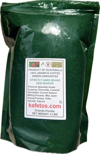 Guatemala Strictly Hard Beans Premium Green Coffee Beans, Single Estate Unroasted Specialty Grade Directly From Our Family Farm, 100% Arabica (5 lbs)