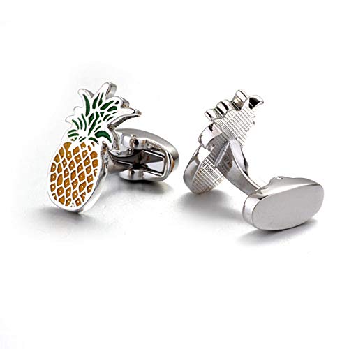 Mancuernillas para Hombre Daesar en Plata y Amarillo miniatura 3