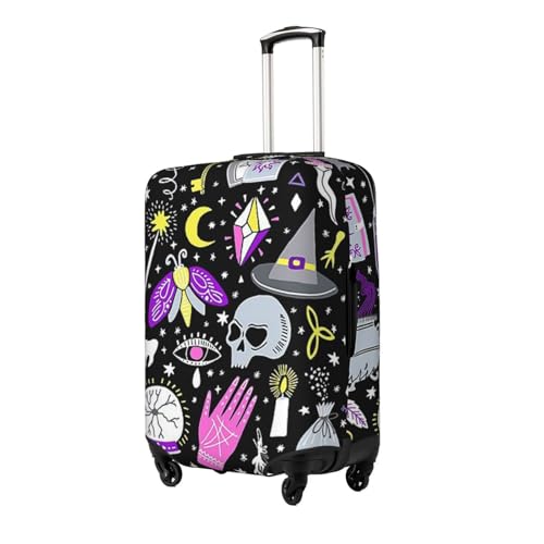 Magic Witch Witchcraft Bohemian Drawing Print Luggage Suitcase Covers Elastic Washable Luggage Protector Luggage Covers For Suitcase2
