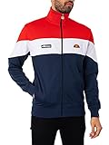 ellesse Caprini Trainingsjacke Reißverschluss Rot/Marineblau/Weiß XL